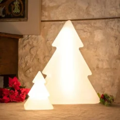 Sapin Lumineux Led Intérieur Extérieur - Lumière Blanche Chaude