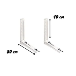 Pompe à Chaleur - Paire D'Équerres Pour PAC 12 à 24 KW